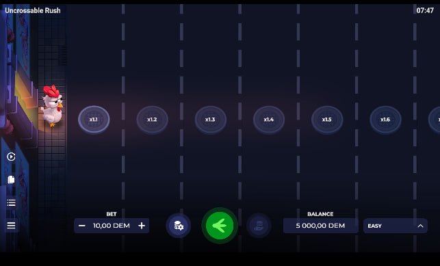 En savoir plus sur uncrossable rush slot